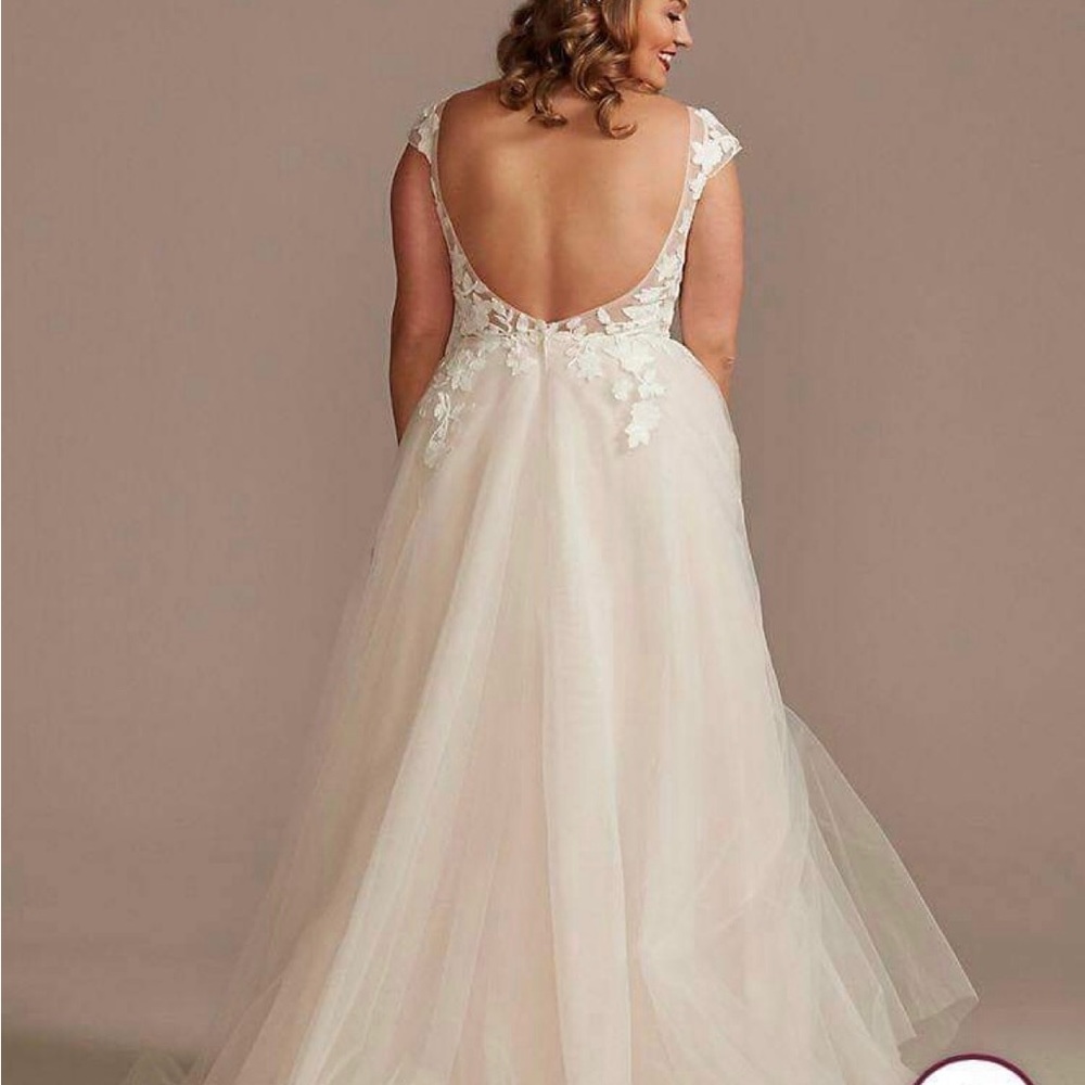 Brand new wedding dress size 20 with veil